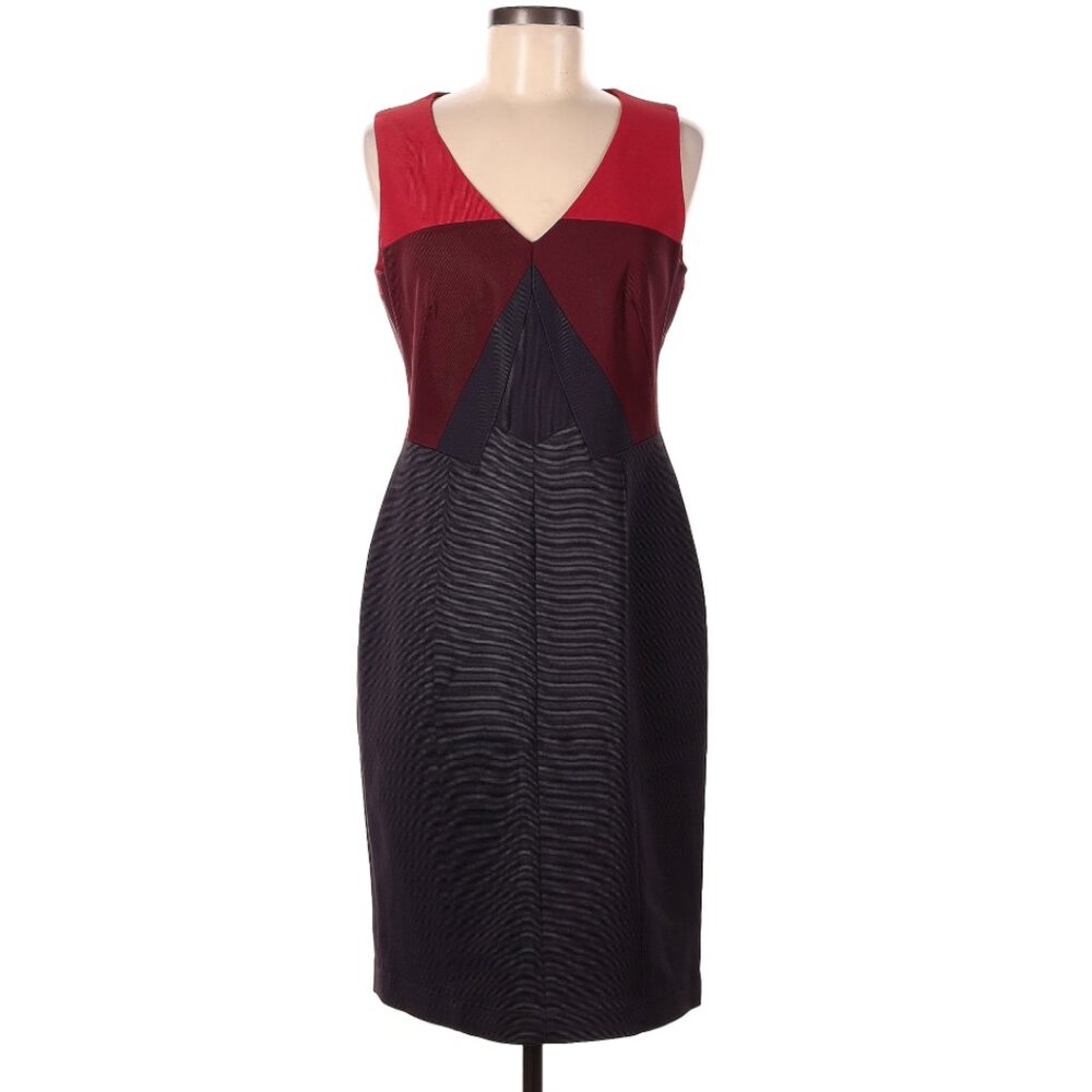Karen Millen Size 10 ColorBlock Sheath Dress